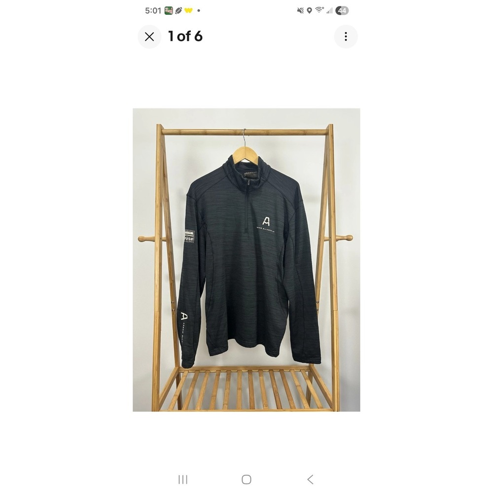 Arrow McLaren SP VUSE F1 Formula Team Issued 1/4 Quarter Zip Pullover Sweater XL